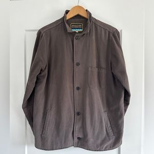 Gray Cotton Twill Chore Coat - Size M